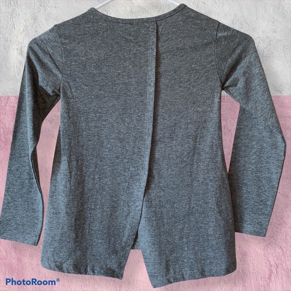 Girls DKNY Sparkle Heart Long Sleeve Top - Picture 2 of 7